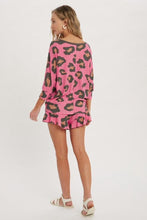 Load image into Gallery viewer, Leopard Waffle Knit Short Set
