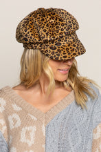 Load image into Gallery viewer, Leopard Newsboy Hat
