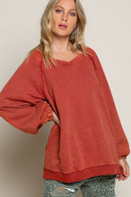 Load image into Gallery viewer, Burnt Orange Criss Cross Sweater
