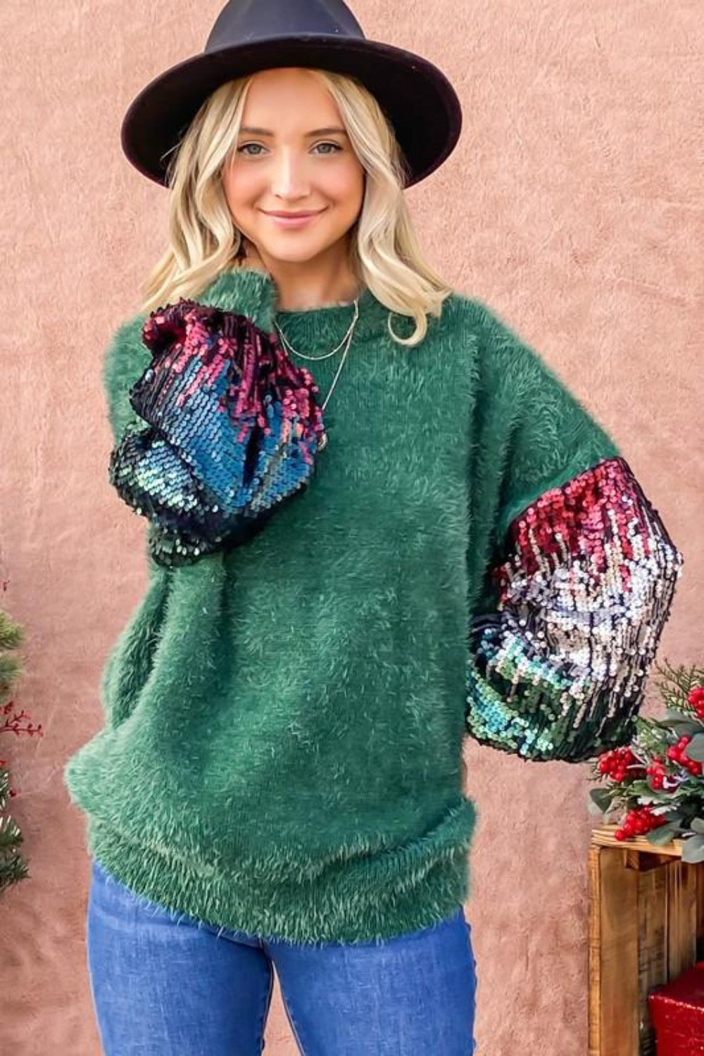 Ombre Holiday Sweater
