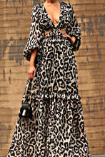 Load image into Gallery viewer, Leopard Woven Maxi Dress
