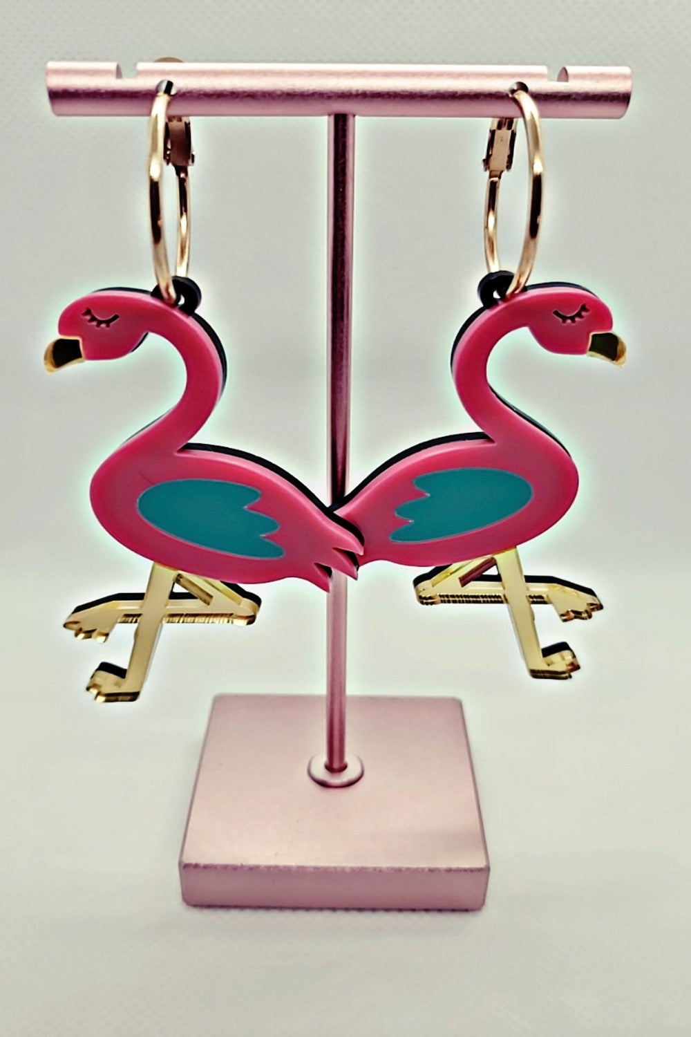Funky Flamingo Earrings