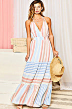 Load image into Gallery viewer, Multi Stripe Maxi Dress
