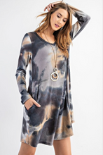 Load image into Gallery viewer, Tie Dye Waffle Knit Dress
