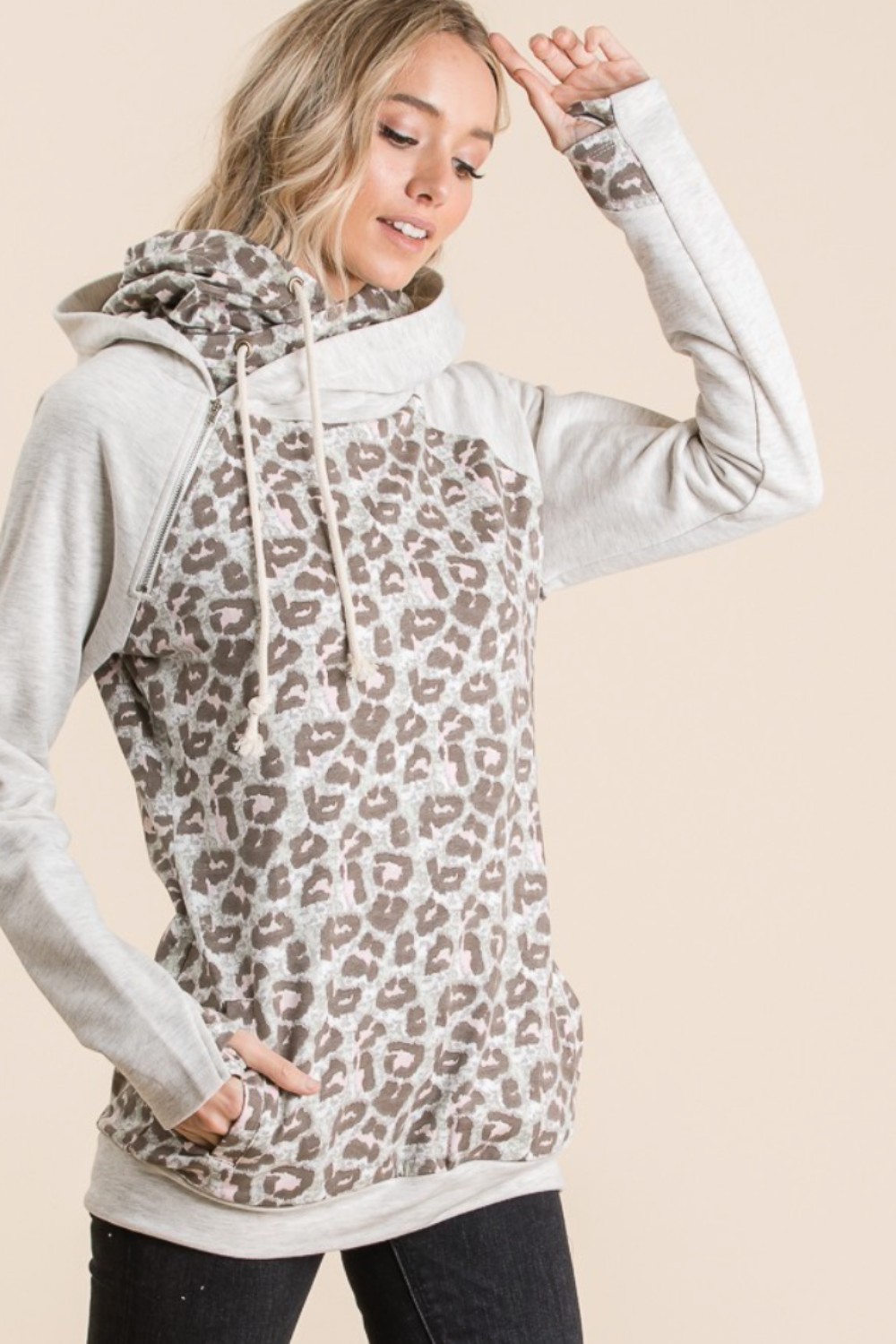 Leopard Print Hoodie