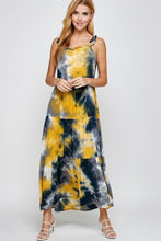 Load image into Gallery viewer, Yellow Galaxy Tie Dye Dress
